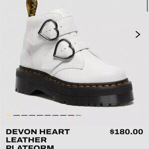 Dr. Martens Devon Heart Leather Platform Boots